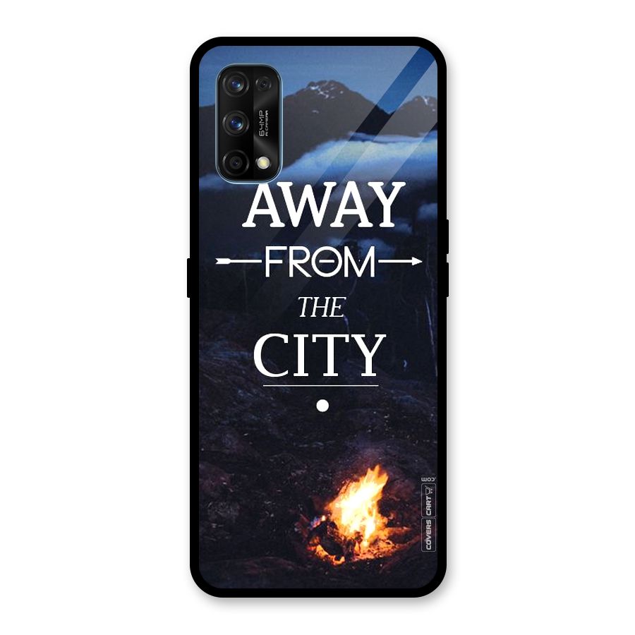 Away From City Glass Back Case for Realme 7 Pro