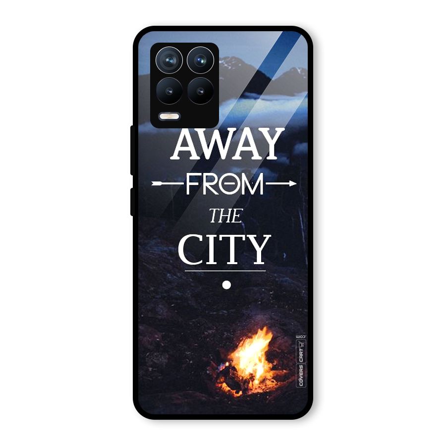 Away From City Glass Back Case for Realme 8