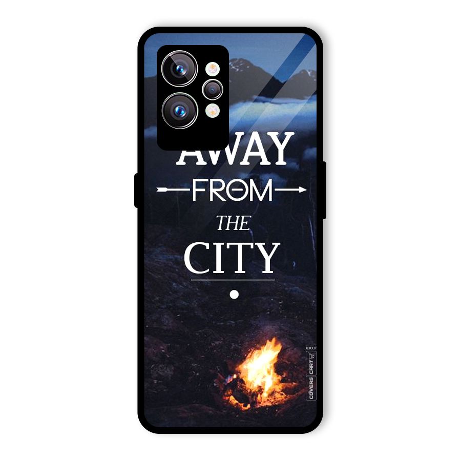 Away From City Glass Back Case for Realme GT2 Pro