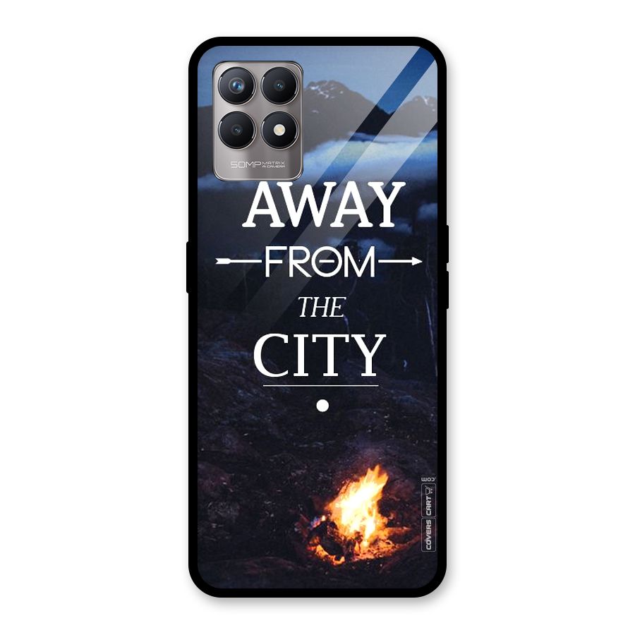 Away From City Glass Back Case for Realme Narzo 50