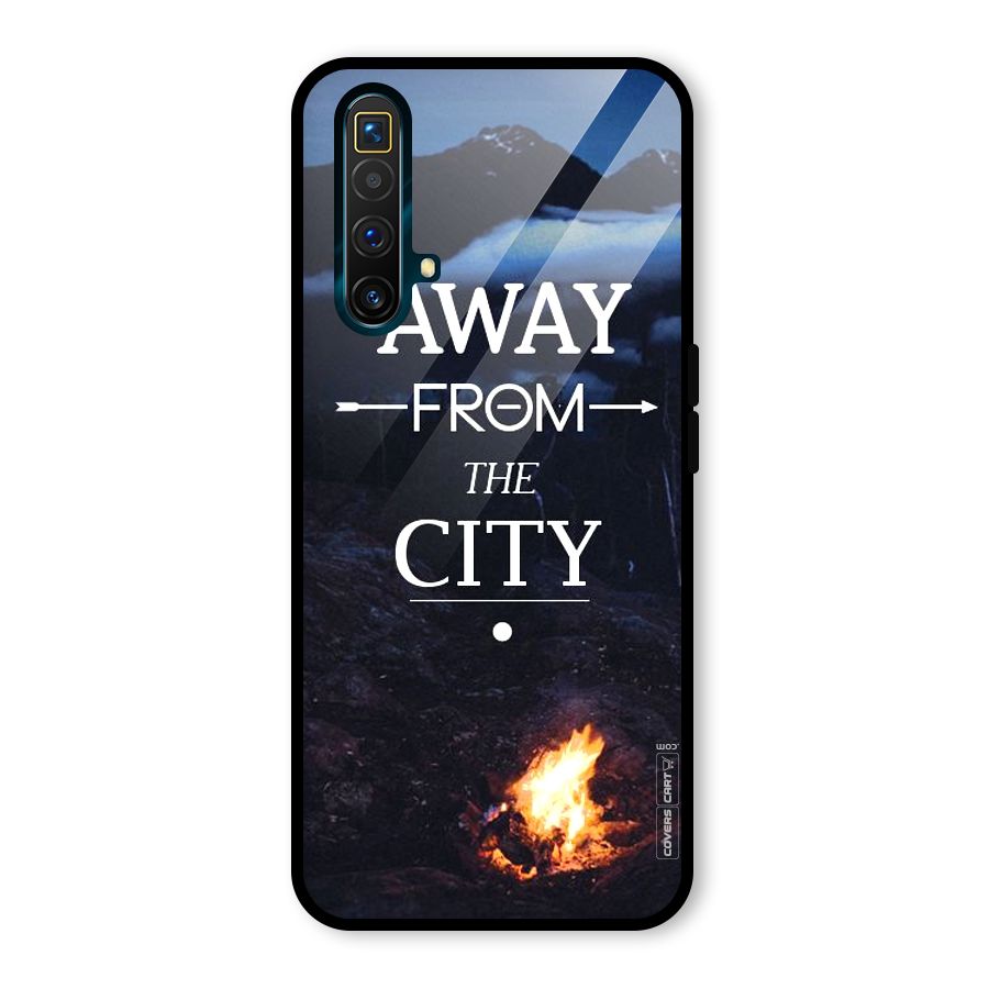 Away From City Glass Back Case for Realme X3 SuperZoom