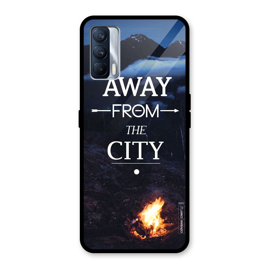 Away From City Glass Back Case for Realme X7