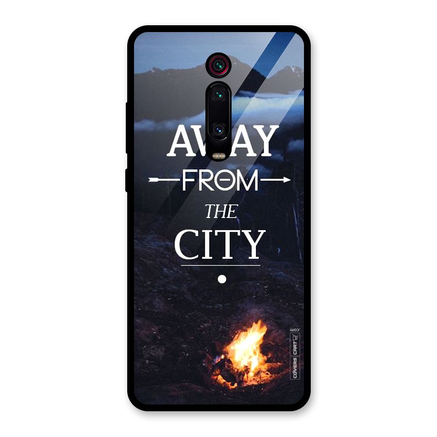 Away From City Glass Back Case for Redmi K20 Pro
