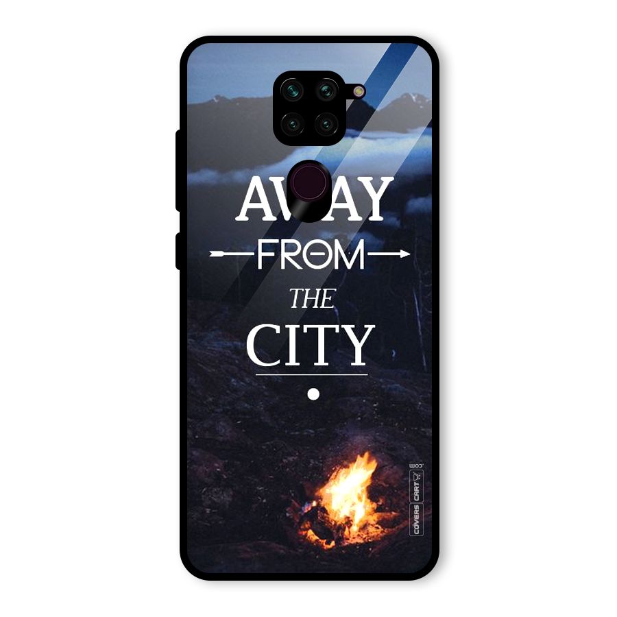Away From City Glass Back Case for Redmi Note 9