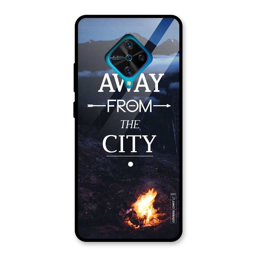 Away From City Glass Back Case for Vivo S1 Pro