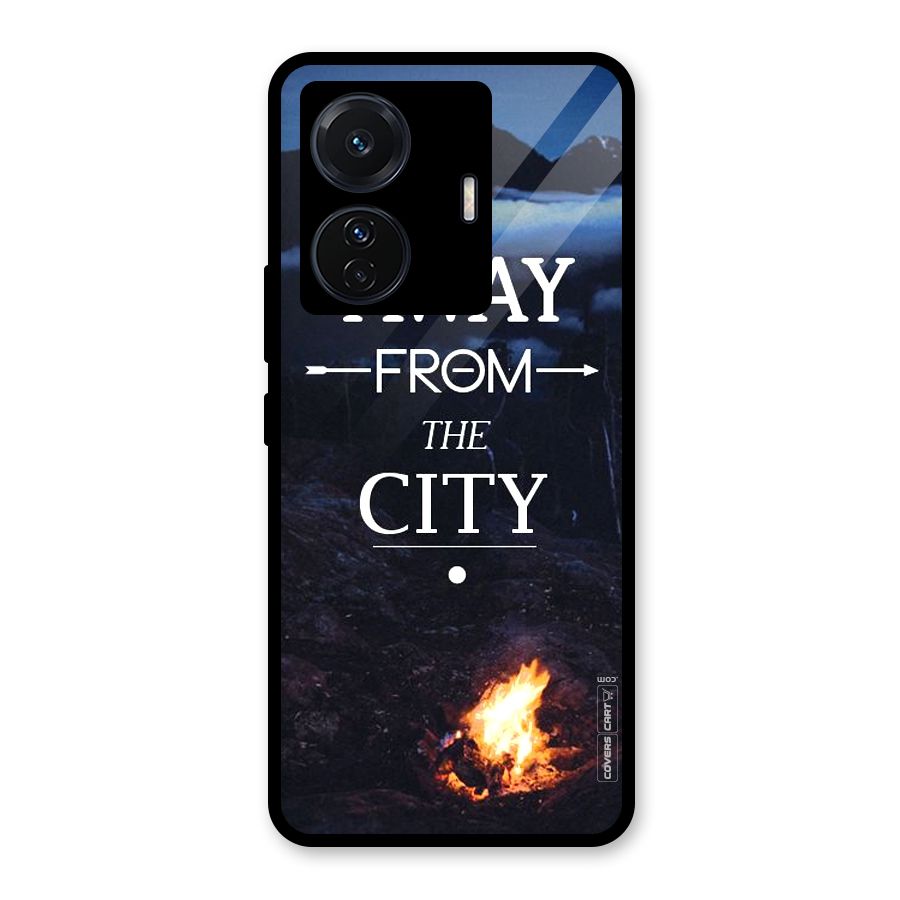 Away From City Glass Back Case for Vivo T1 Pro