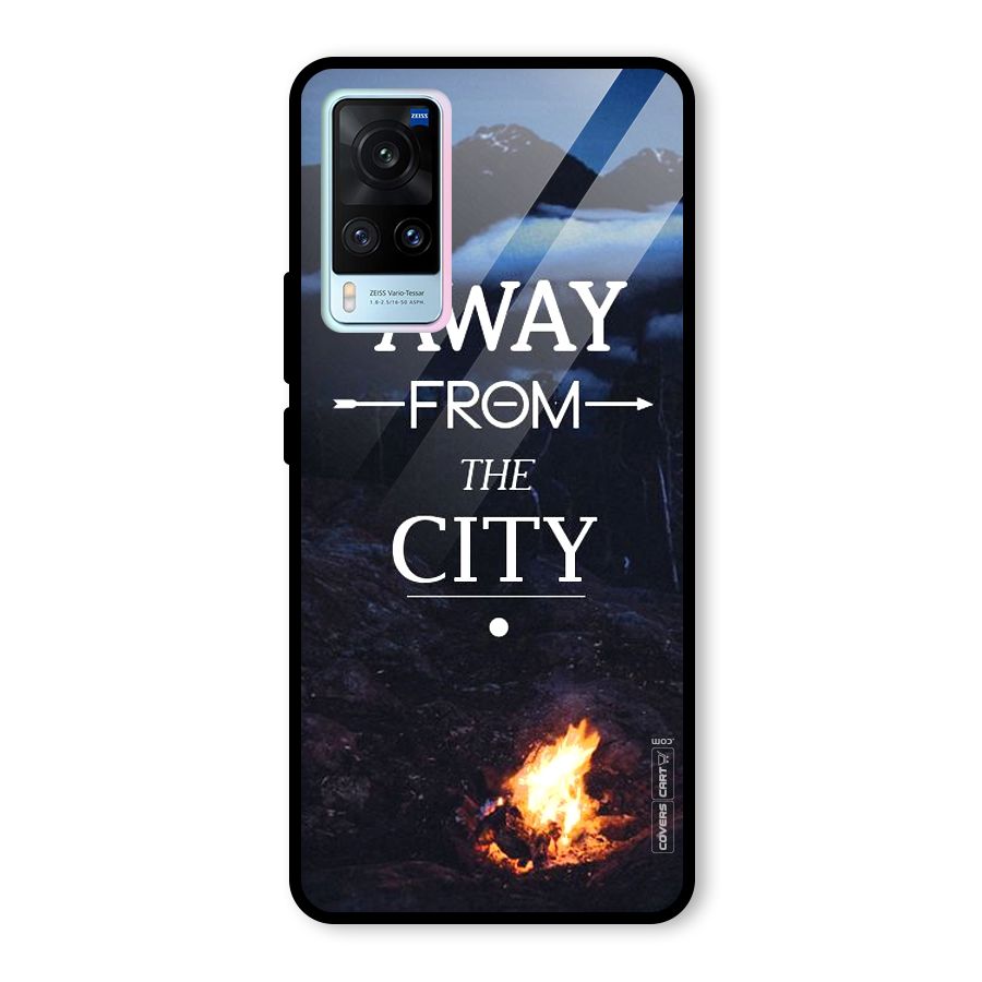 Away From City Glass Back Case for Vivo X60