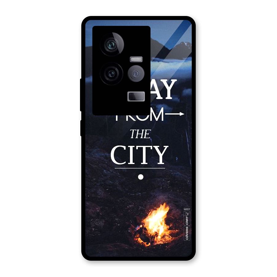 Away From City Glass Back Case for Vivo iQOO 11 5G