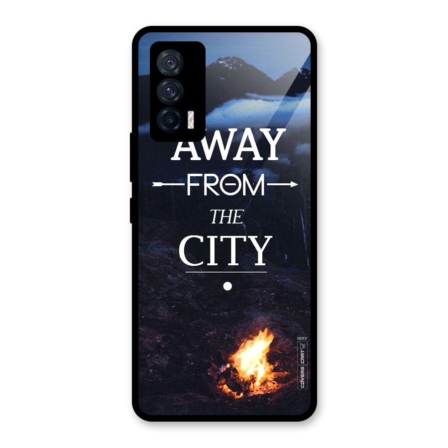 Away From City Glass Back Case for Vivo iQOO 7 5G