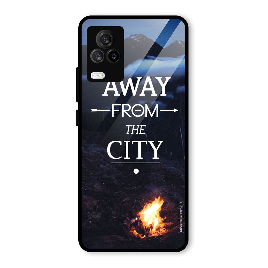 Away From City Glass Back Case for Vivo iQOO 7 Legend 5G