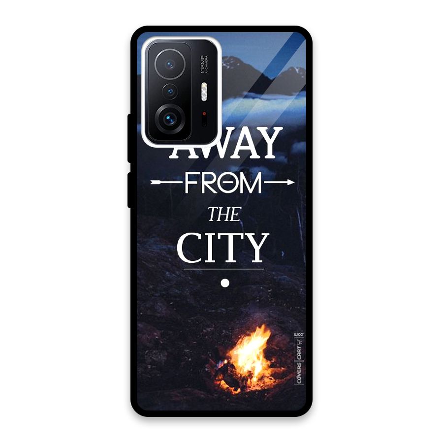 Away From City Glass Back Case for Xiaomi 11T Pro