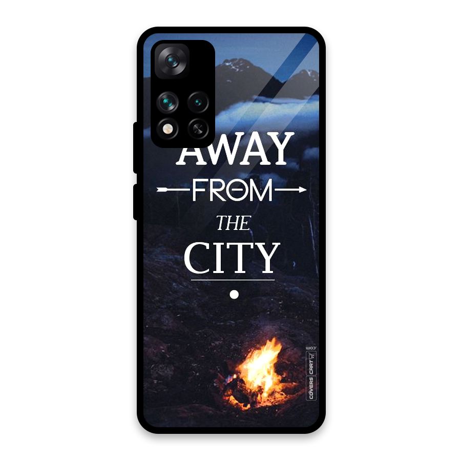 Away From City Glass Back Case for Xiaomi 11i HyperCharge 5G