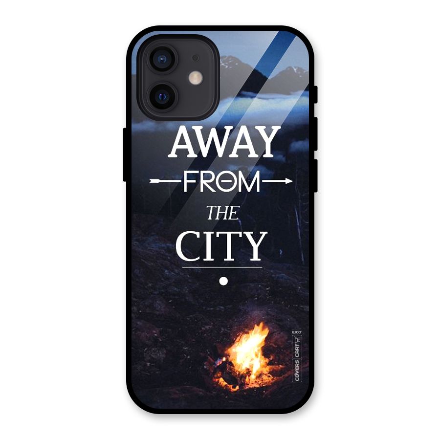 Away From City Glass Back Case for iPhone 12