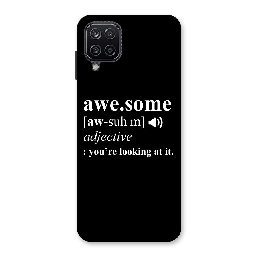 Awesome Looking at it Back Case for Galaxy A12