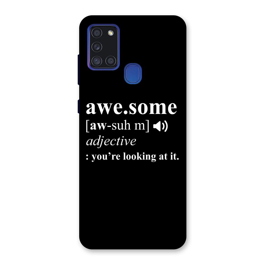 Awesome Looking at it Back Case for Galaxy A21s