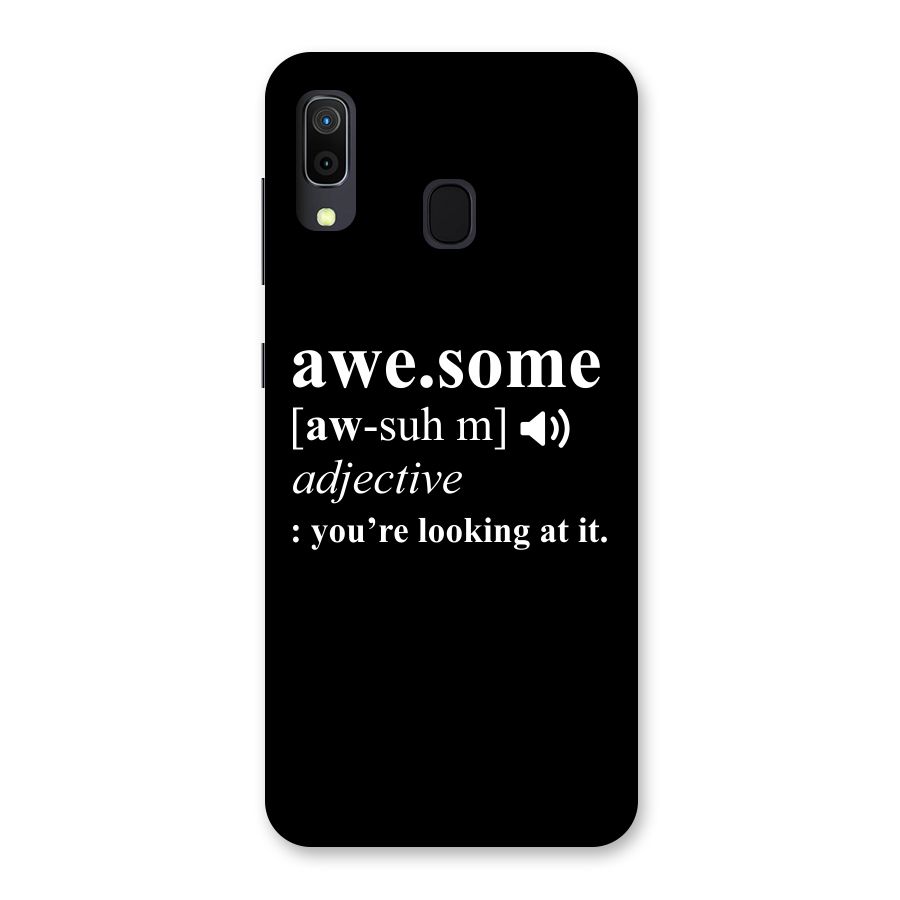 Awesome Looking at it Back Case for Galaxy A30