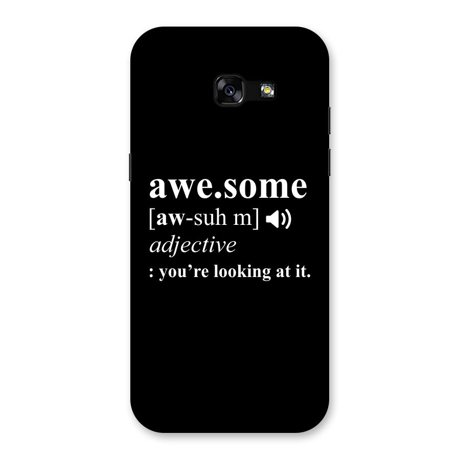 Awesome Looking at it Back Case for Galaxy A5 2017