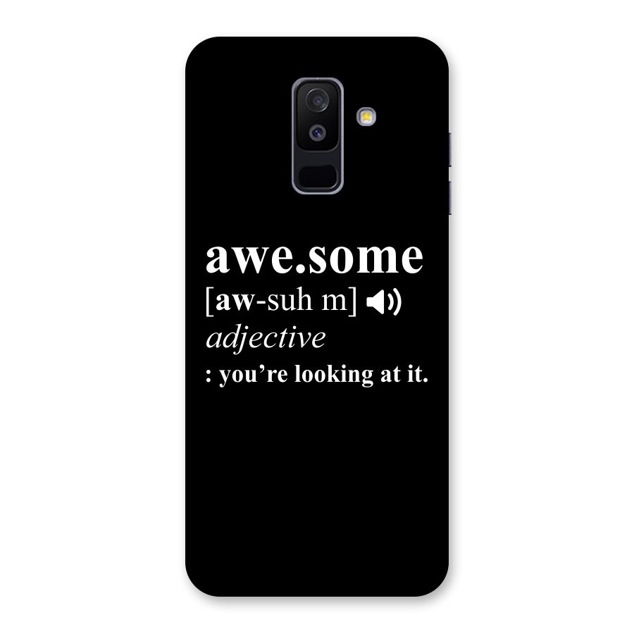 Awesome Looking at it Back Case for Galaxy A6 Plus