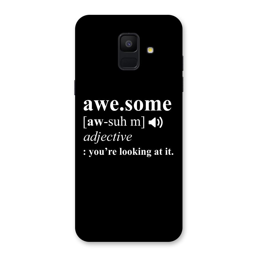 Awesome Looking at it Back Case for Galaxy A6 (2018)