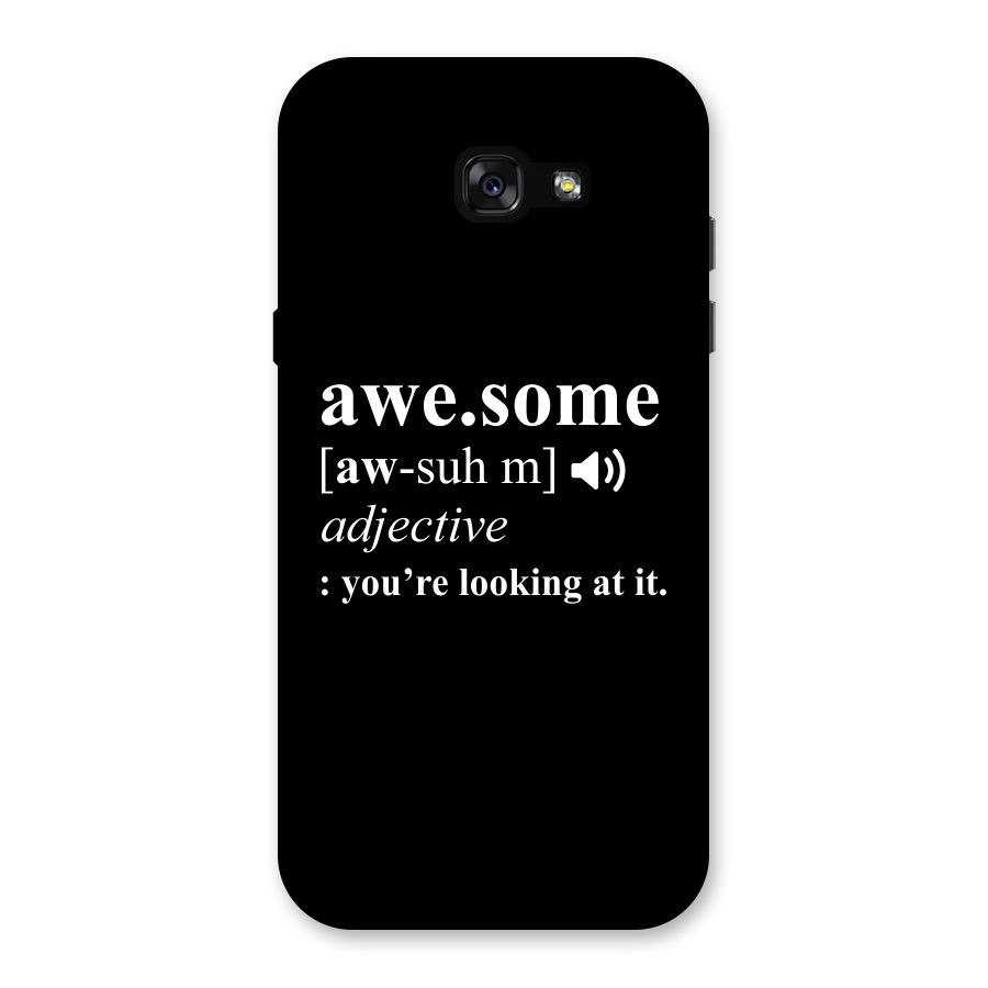 Awesome Looking at it Back Case for Galaxy A7 (2017)