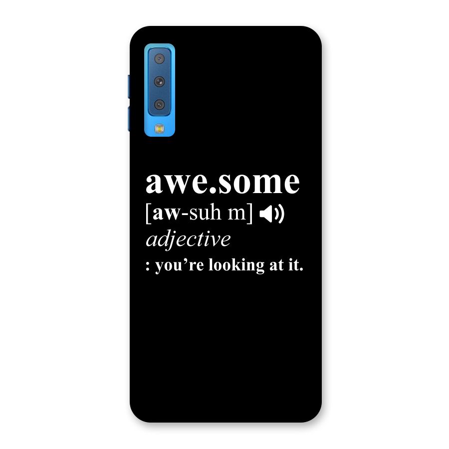 Awesome Looking at it Back Case for Galaxy A7 (2018)