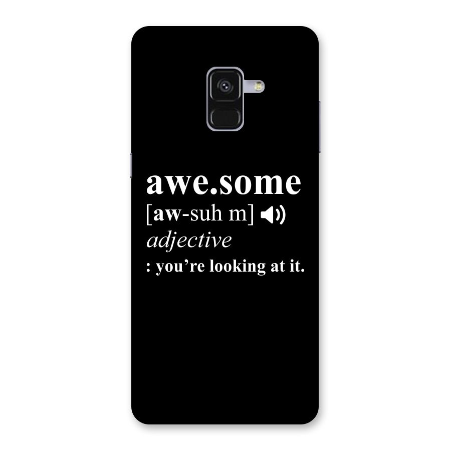 Awesome Looking at it Back Case for Galaxy A8 Plus