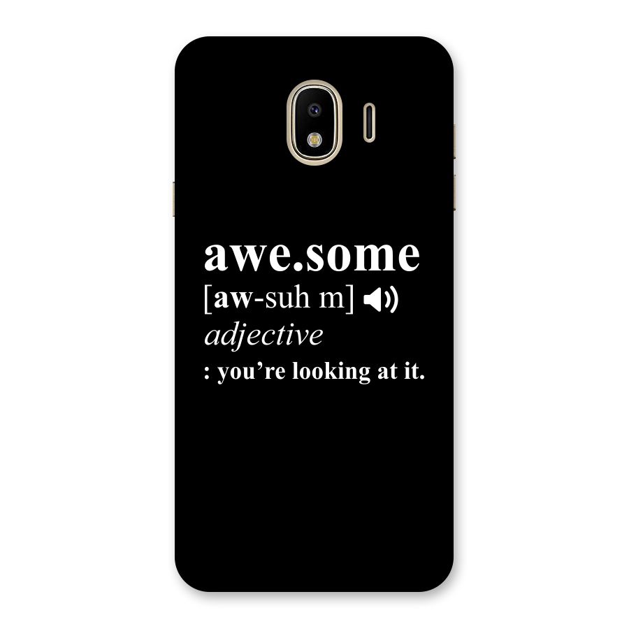 Awesome Looking at it Back Case for Galaxy J4