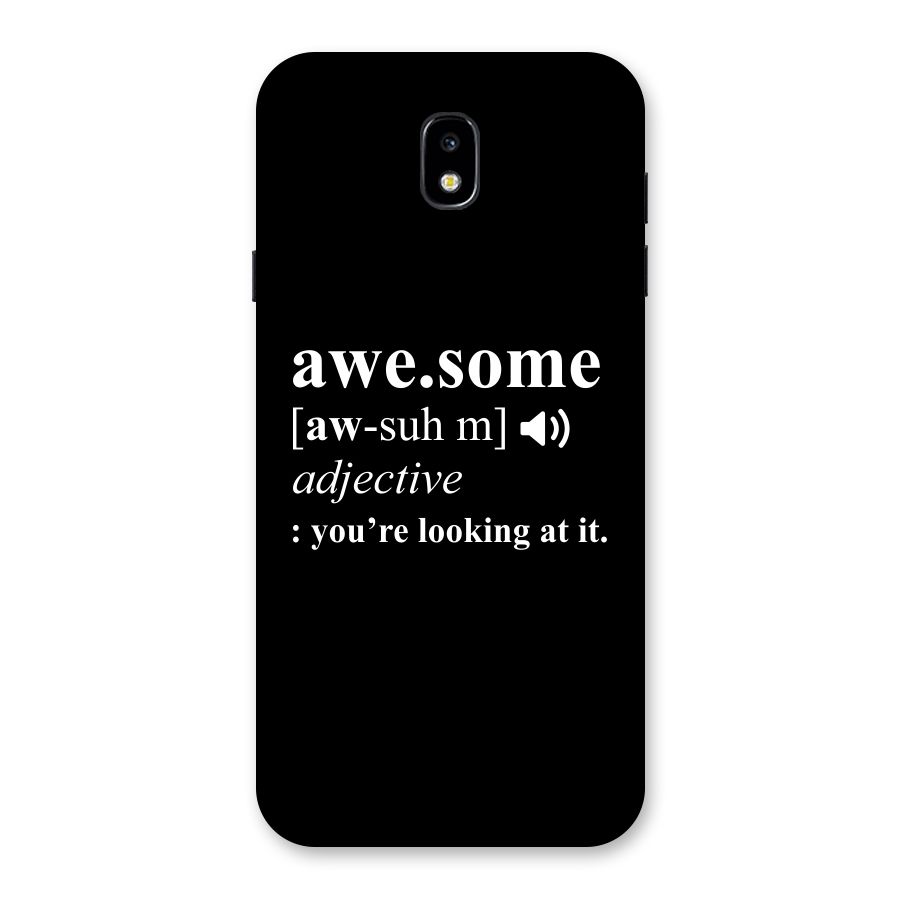 Awesome Looking at it Back Case for Galaxy J7 Pro
