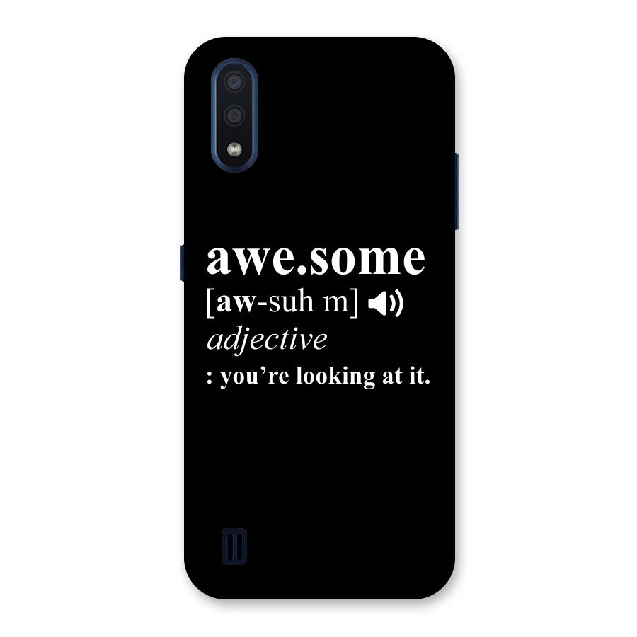 Awesome Looking at it Back Case for Galaxy M01