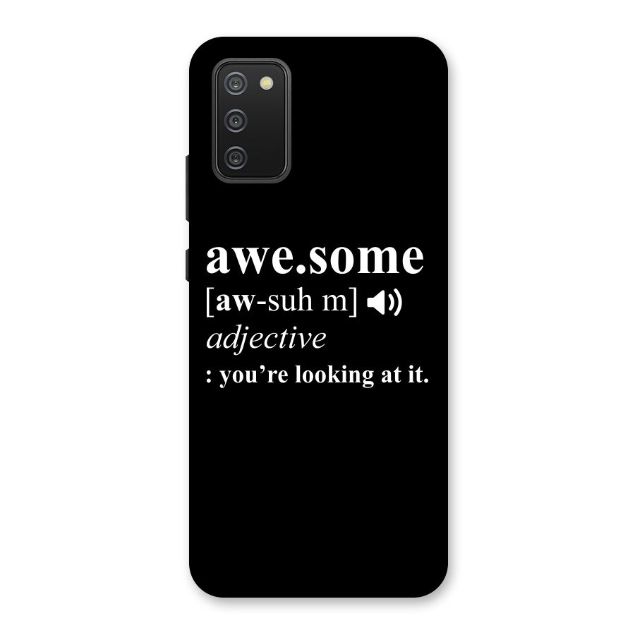 Awesome Looking at it Back Case for Galaxy M02s
