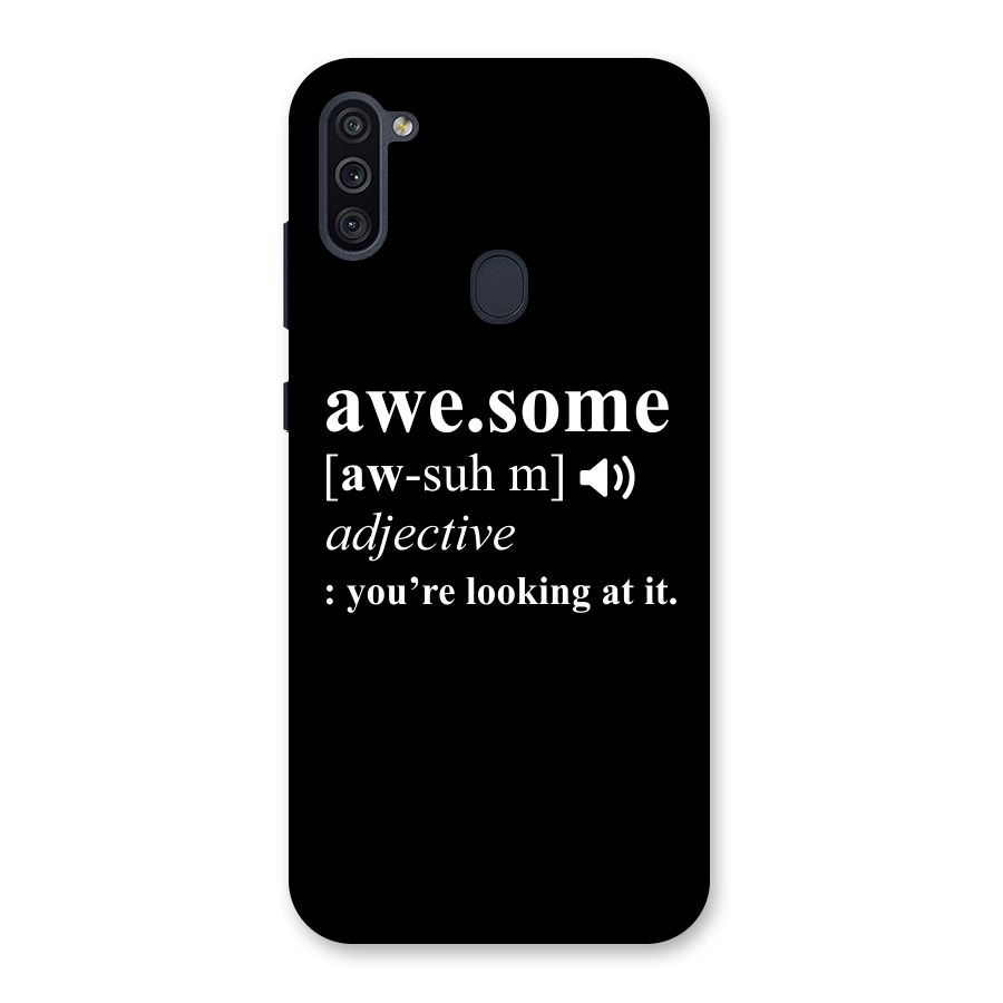 Awesome Looking at it Back Case for Galaxy M11
