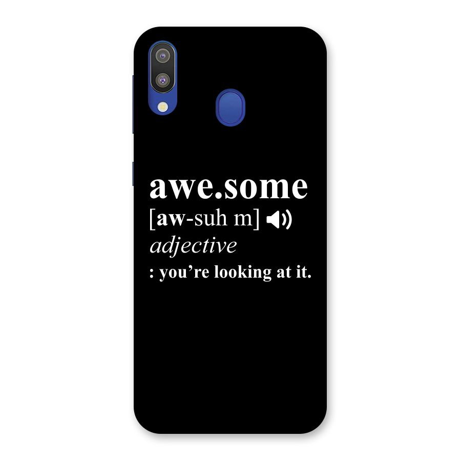 Awesome Looking at it Back Case for Galaxy M20