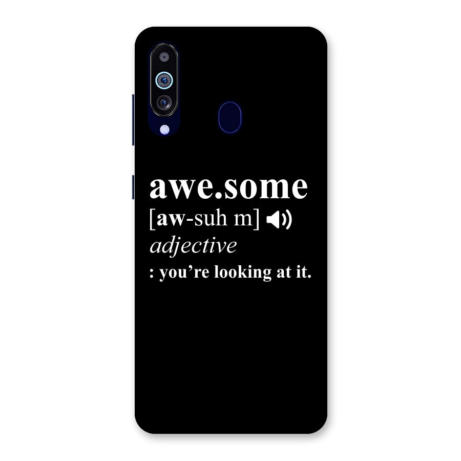 Awesome Looking at it Back Case for Galaxy M40