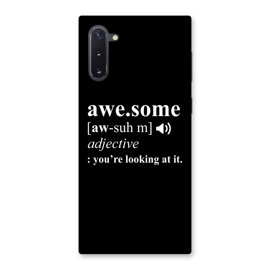 Awesome Looking at it Back Case for Galaxy Note 10