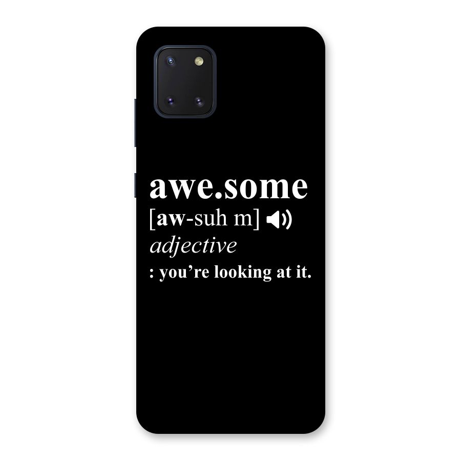 Awesome Looking at it Back Case for Galaxy Note 10 Lite