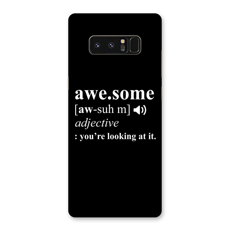 Awesome Looking at it Back Case for Galaxy Note 8