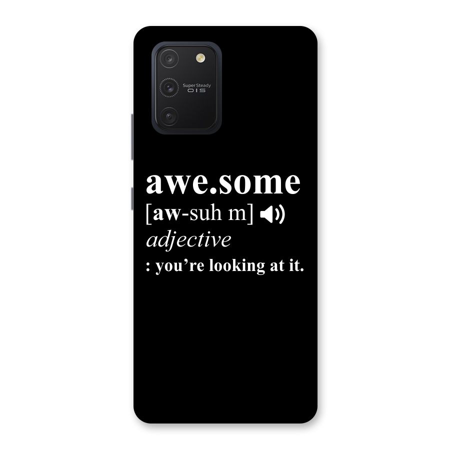 Awesome Looking at it Back Case for Galaxy S10 Lite
