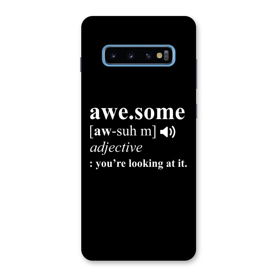 Awesome Looking at it Back Case for Galaxy S10 Plus