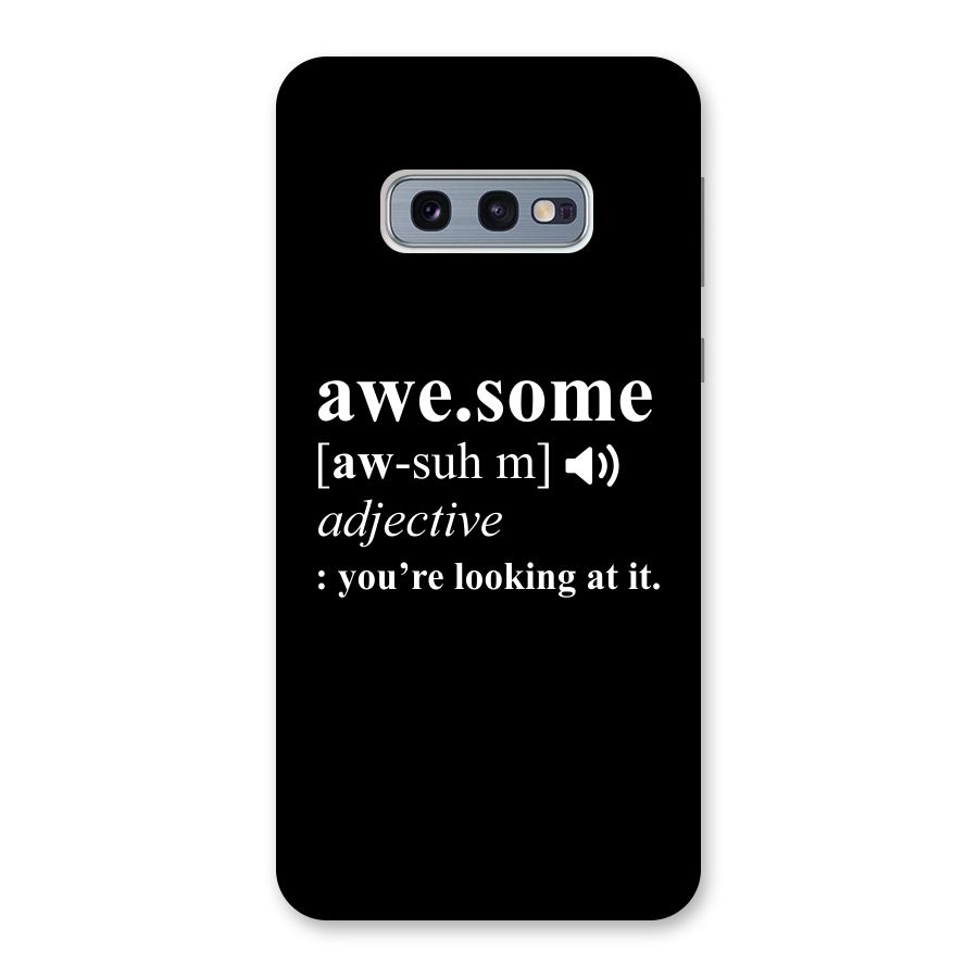 Awesome Looking at it Back Case for Galaxy S10e