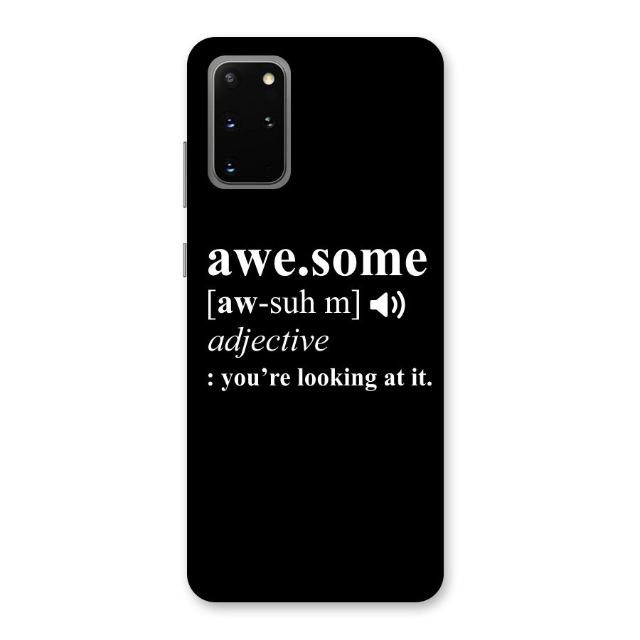 Awesome Looking at it Back Case for Galaxy S20 Plus