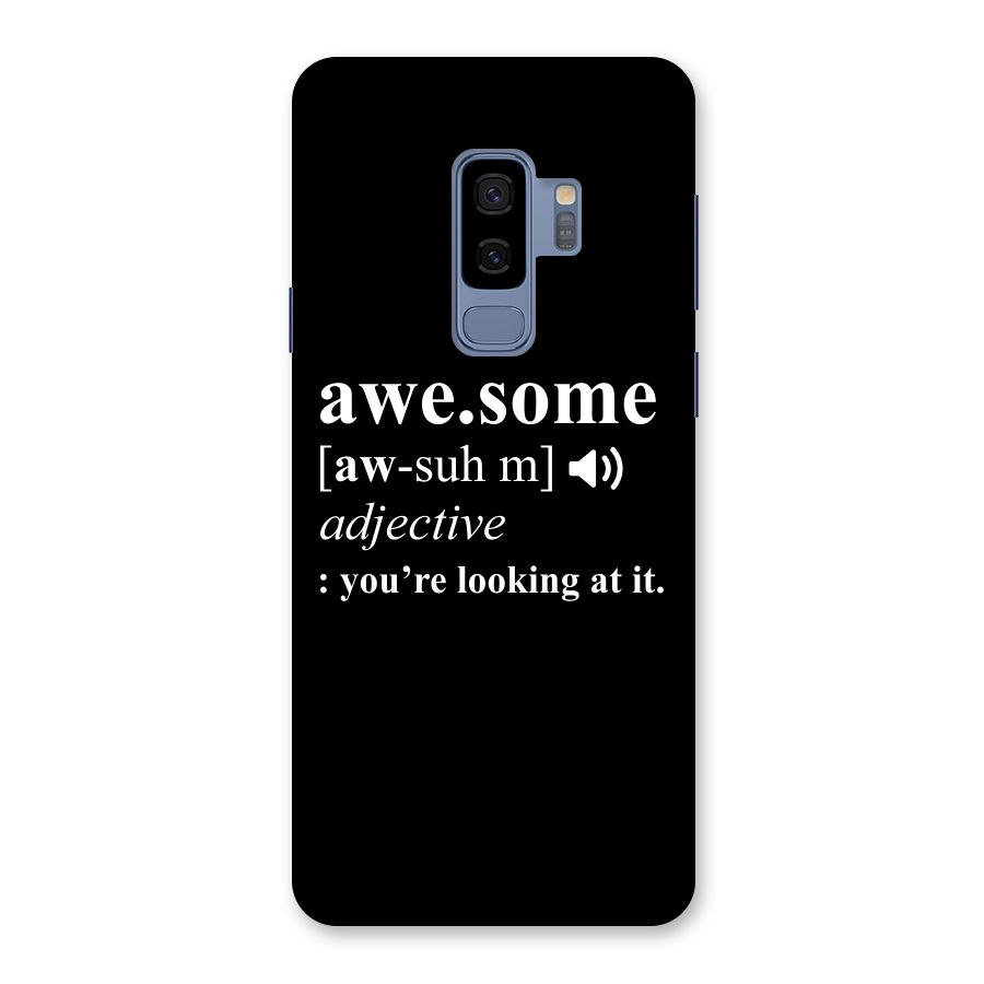 Awesome Looking at it Back Case for Galaxy S9 Plus