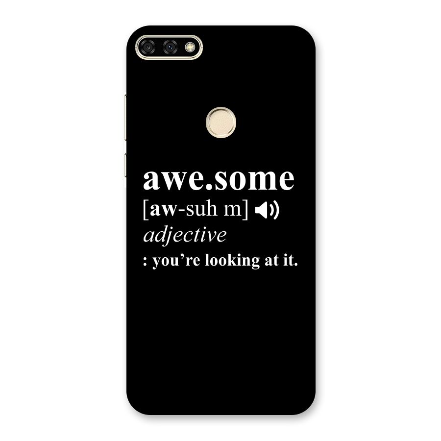 Awesome Looking at it Back Case for Honor 7A