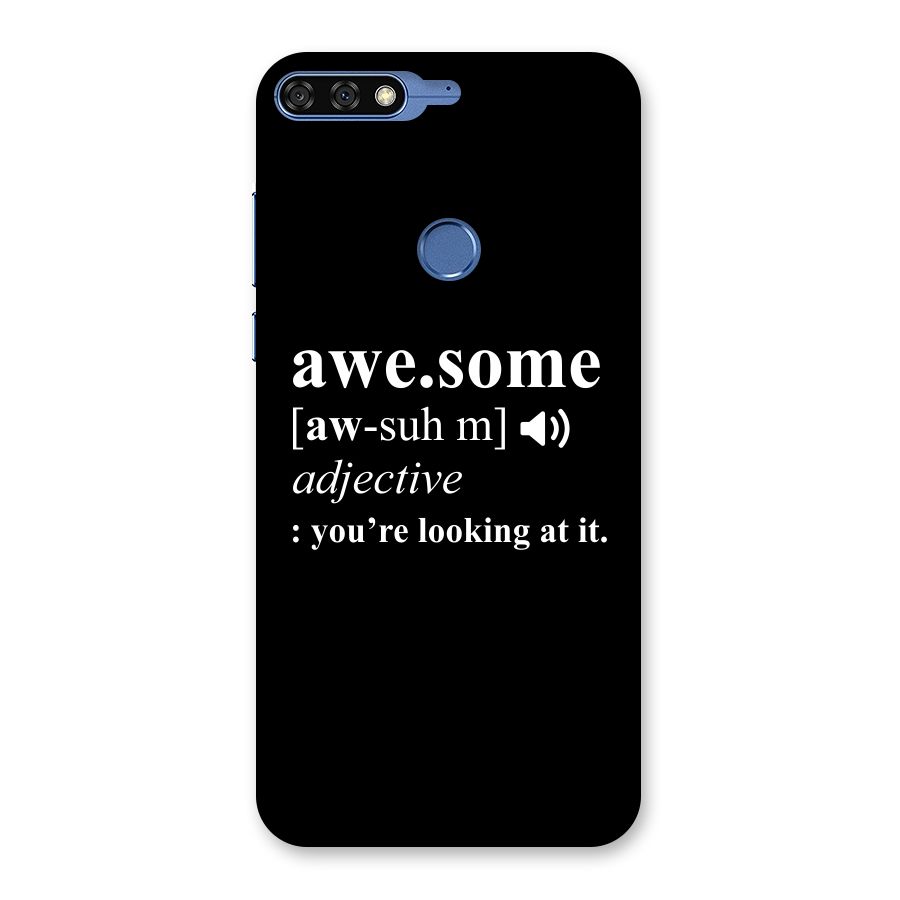 Awesome Looking at it Back Case for Honor 7C