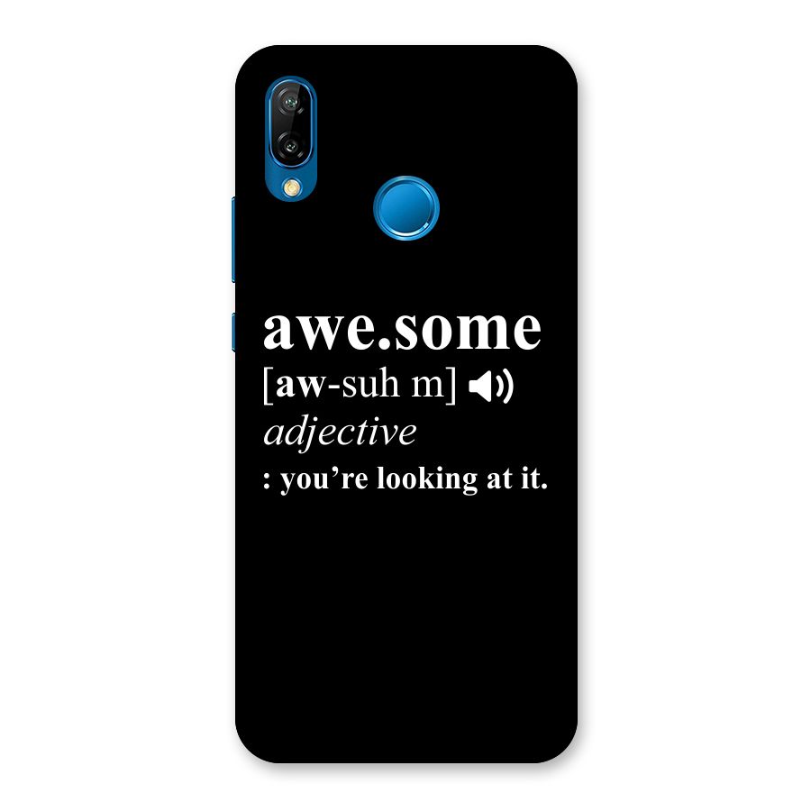 Awesome Looking at it Back Case for Huawei P20 Lite