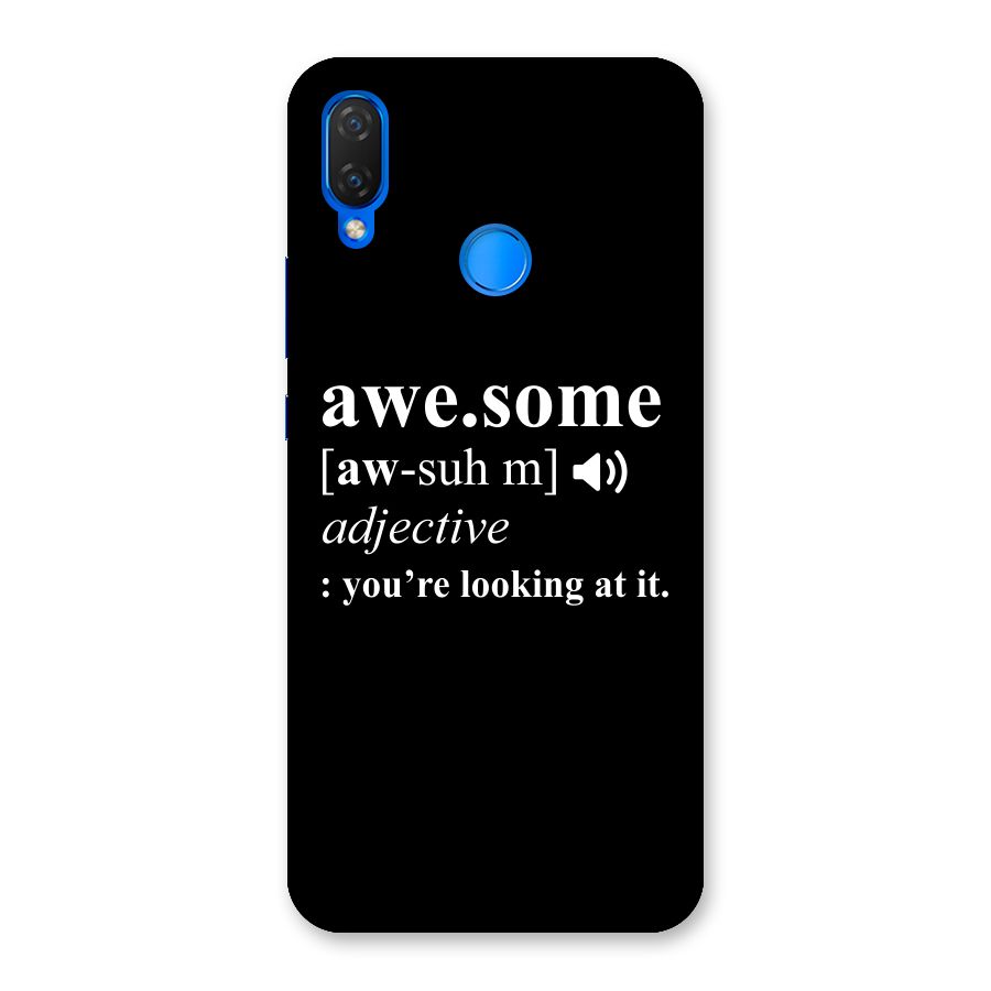 Awesome Looking at it Back Case for Huawei P Smart+