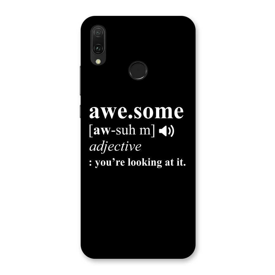 Awesome Looking at it Back Case for Huawei Y9 (2019)