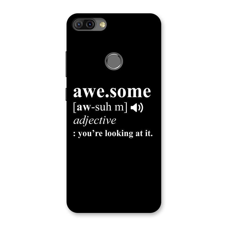 Awesome Looking at it Back Case for Infinix Hot 6 Pro
