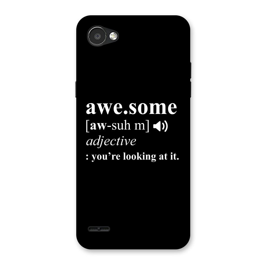 Awesome Looking at it Back Case for LG Q6