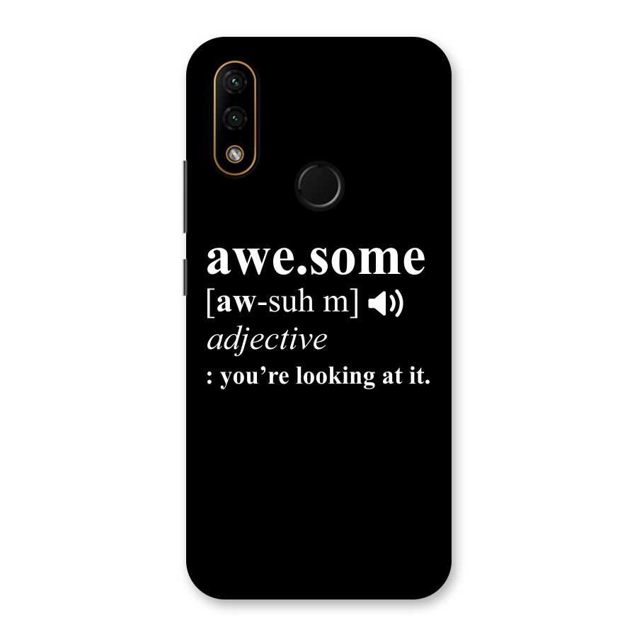 Awesome Looking at it Back Case for Lenovo A6 Note