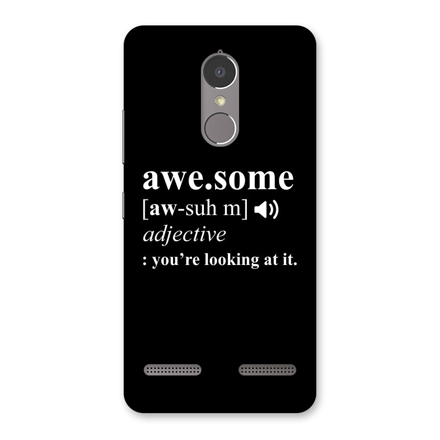 Awesome Looking at it Back Case for Lenovo K6 Power